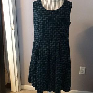 Navy and green jumper